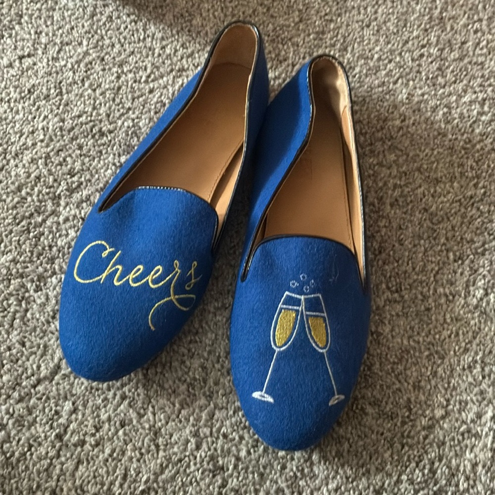 Jcrew Champagne Flats Cheers!